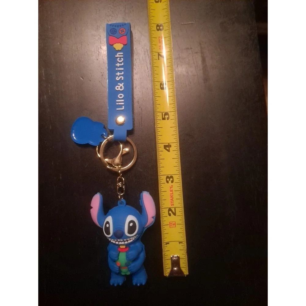 Disney‎ Lilo & Stitch 3D PVC Keychain Backpack Clip Keyring Pendant Wristlet